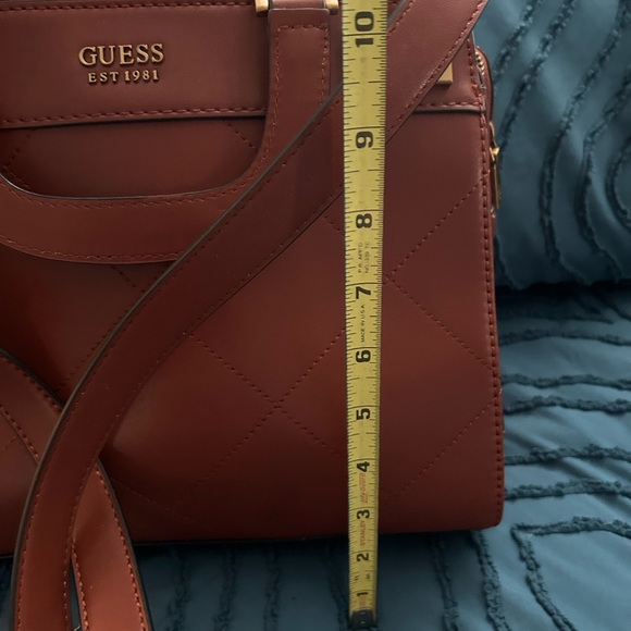Guess Quilted Tan Satchel - Picture 7 of 9